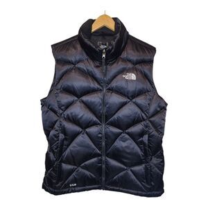 North Face 550 Down Puffer Vest Jacket Womens XL Black Ski Outdoor Gorpcore